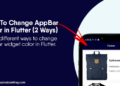Change AppBar Color in Flutter