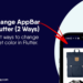 Change AppBar Color in Flutter