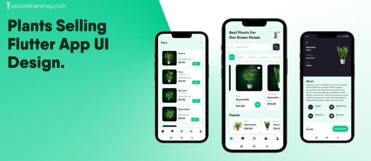 plants selling ui design